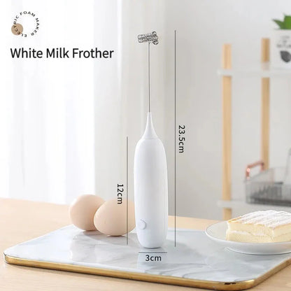 1PC Battery Model Handheld Egg Beater Froth Mixer Kitchen Automatic Coffee Milk Foaming Mixer Kitchen Whisk Tools