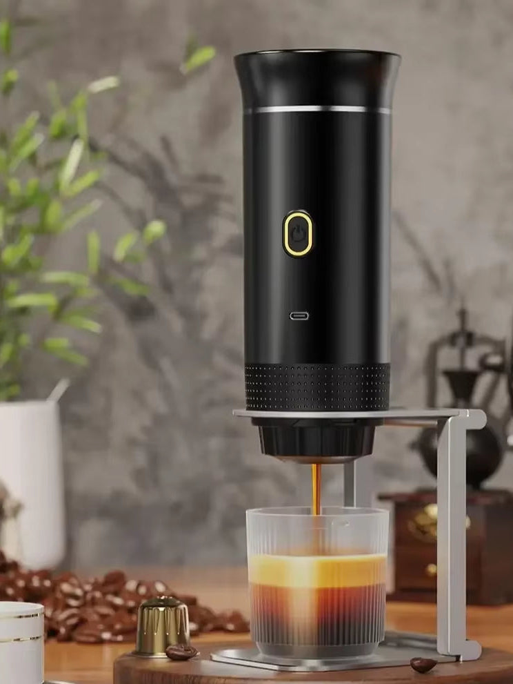 Wireless Electric Portable Espresso Coffee Machine for Car & Home Camping Coffee Maker 3-In-1 Capsule Powder Travel Coffee Maker